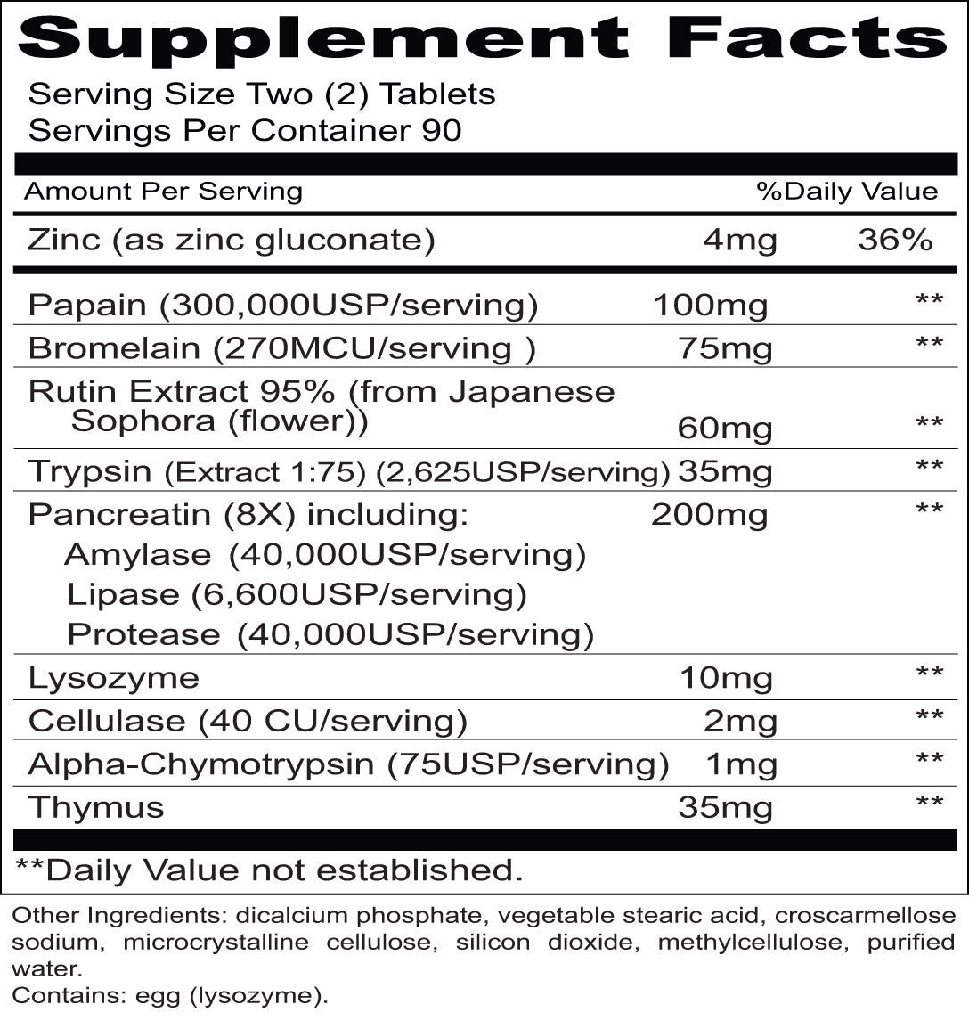 Proto-Zyme (180 Tablets) Proto-Zyme provides powerful proteolytic enzymes in a new two-tablet serving!