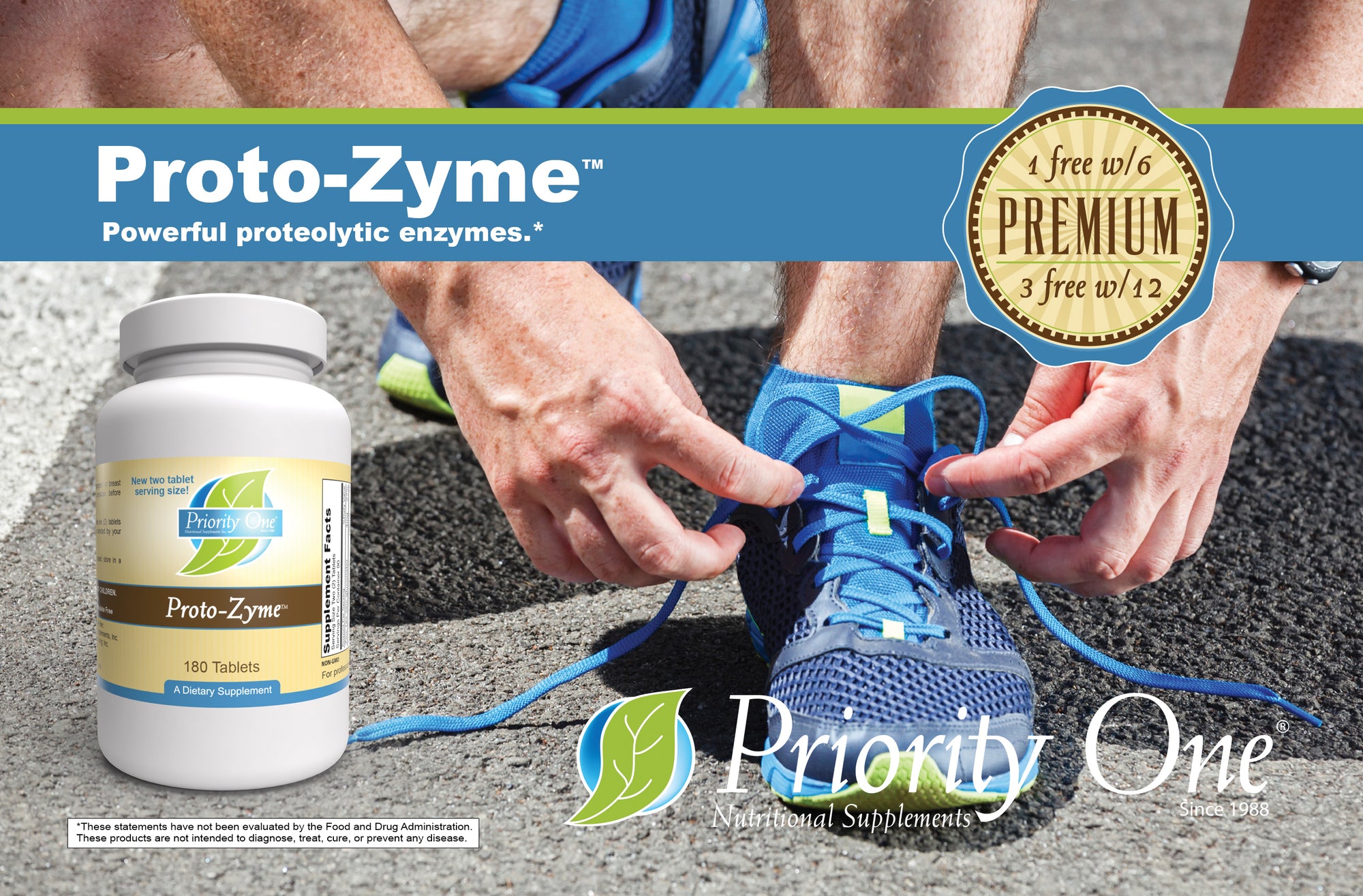 Proto-Zyme (180 Tablets)  New two tablet serving!