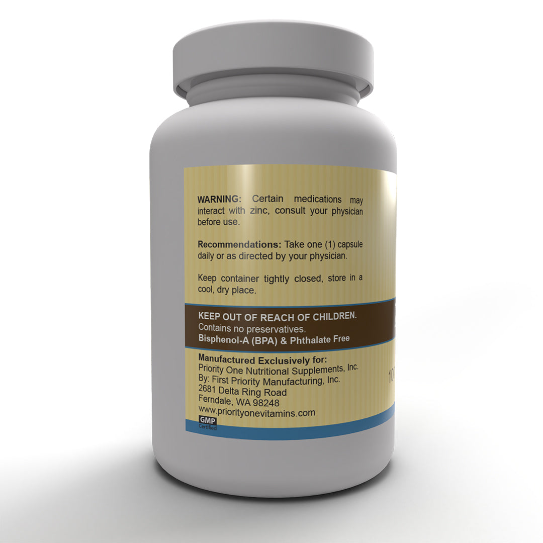 Orotato de zinc (100 cápsulas vegetarianas) El orotato de zinc apoya un sistema inmunológico saludable.* 